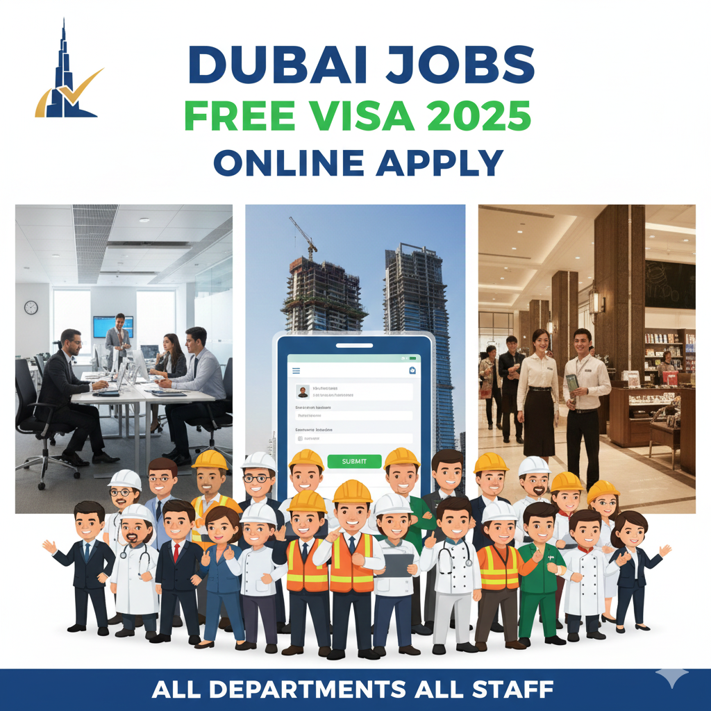 Dubai Jobs Free Visa 2025